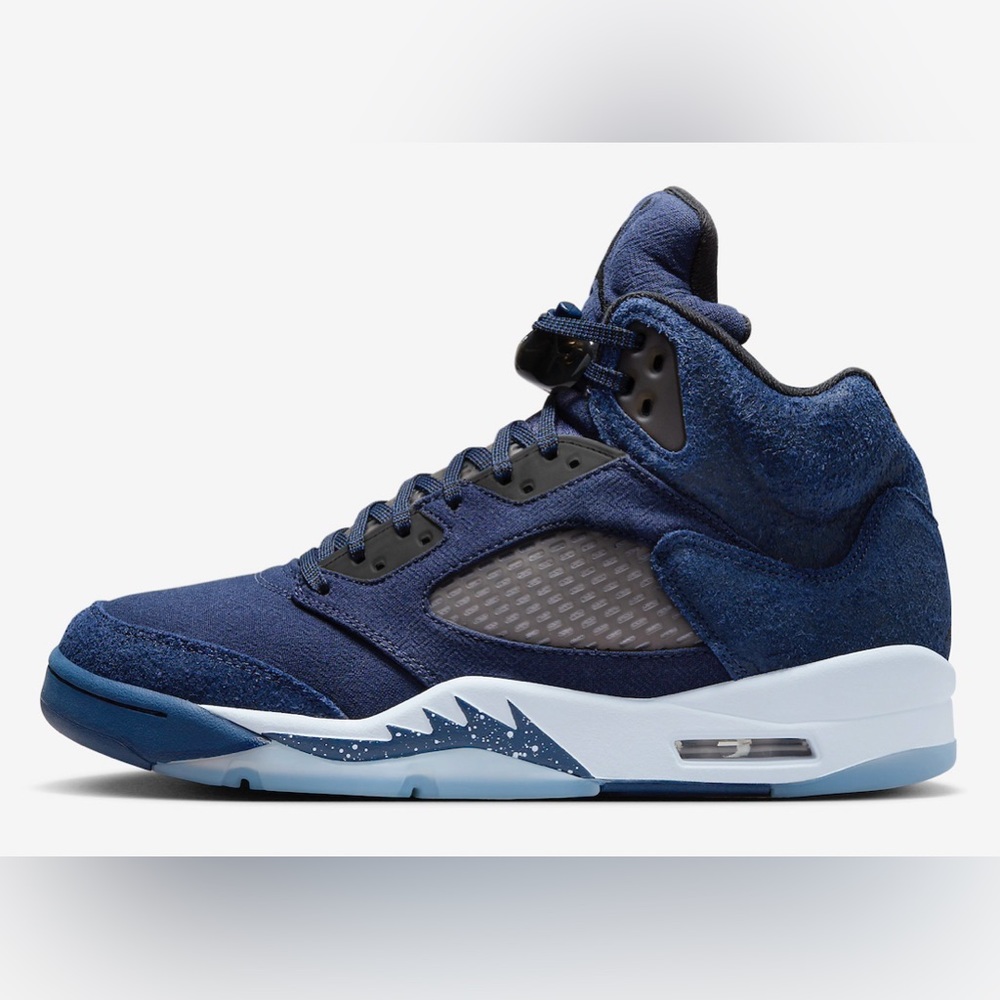 AIR JORDAN 5 MIDNIGHT NAVY black football grey FD6812-400 size 8 - 14 - Picture 7 of 12